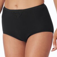SCHIESSER Womens Maxi Briefs, 2-pack – ‘Cotton Essentials’, Maxi Pants, cotton Black S (Small)