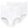 SCHIESSER Womens Maxi Briefs, 2-pack – ‘Cotton Essentials’, Maxi Pants, cotton White M (Medium)