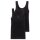 SCHIESSER Womens Undershirts, 2-Pack - ‘Cotton Essentials’, Tank Top, Cotton Black M (Medium)