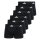 adidas Herren Boxershorts, 6er Pack - Trunks, Active Flex Cotton, Logo, einfarbig Schwarz S