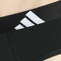 adidas mens briefs, 6-pack - Briefs, Active Flex Cotton, logo, solid colour Black M (Medium)