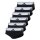 adidas Herren Slip, 6er Pack - Briefs, Active Flex Cotton, Logo, einfarbig Schwarz/Weiß S