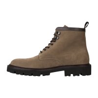 BOSS Herren Boots - Julyo Halb sdlt, Schnürstiefel, gefüttert, Echtleder Beige EUR 42