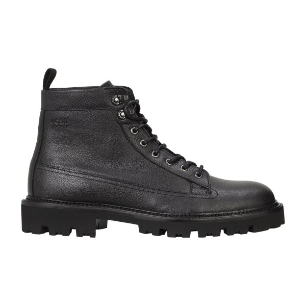 BOSS Herren Boots - Julyo Halb grhk, Schnürstiefel, gefüttert, Echtleder Schwarz EUR 41