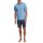 CALIDA Men Pyjamas, Short - V-Neck, Relax Streamline, Cotton Blue S (Small)