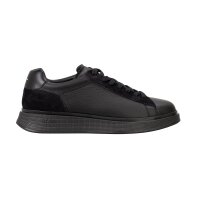 BOSS Herren Sneaker - Bulton Runn sdgrlt, Halbschuh, Schnürung, Echtleder, Logo Schwarz EUR 43