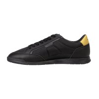 BOSS Mens Sneakers - Nitan Lowp txthem, Trainers, Mixed Materials, Logo Black EUR 44 (UK 10)