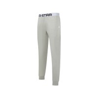 G-STAR Herren Schlafanzug, lang - STONE, Pyjama, Rundhals, Logo Weiß/Grau L