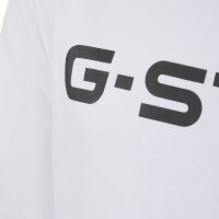 G-STAR Herren Schlafanzug, lang - STONE, Pyjama, Rundhals, Logo Weiß/Grau M