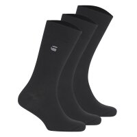 G-STAR Men Socks, 3-Pack - SAGE, Dress Socks, Logo, Solid Colour Black 40-43 (6-8.5)