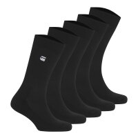 G-STAR Men Tennis Socks, 5-Pack - KILN, Sports Socks, Logo, Plain Colour Black 40-43 (6-8.5)