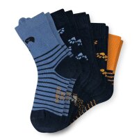 SCHIESSER boys socks, pack of 5 – ‘Legwear Kids’, patterned, cotton blend Blue 23-26