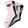 SCHIESSER girls socks, pack of 5 – ‘Legwear Teens’, patterned, cotton blend Pink/Black/White 35-38