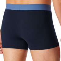 SCHIESSER Herren Boxershorts, 3er Pack - "95/5", Trunks, Cotton Stretch, Logobund Blau S