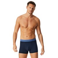 SCHIESSER Mens Boxer Shorts, 3-Pack - ‘95/5’, Trunks, Cotton Stretch, Logo Waistband Blue S (Small)