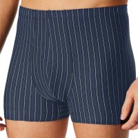 SCHIESSER Herren Boxershorts, 3er Pack - "95/5", Cotton Stretch, uni/gestreift Blau S