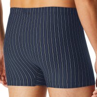 SCHIESSER Mens Boxer Shorts, 3-Pack - ‘95/5’, Cotton Stretch, plain/striped Blue S (Small)