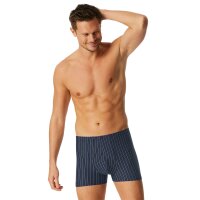 SCHIESSER Mens Boxer Shorts, 3-Pack - ‘95/5’, Cotton Stretch, plain/striped Blue S (Small)
