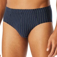 SCHIESSER Herren Slips, 3er Pack - "95/5", Supermini, Cotton Stretch, uni/gestreift Blau S