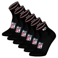NFL Unisex Quarter Socks, Pack of 6 - NFL Shield Quarter...
