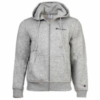 Champion Men Hooded Sweat Jacket - Full Zip Hoodie Sweatshirt, Heavy Soft, Fleece, Embroidered Logo Light grey M (Medium)