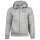 Champion Herren Sweatjacke mit Kapuze - Full Zip Hoodie Sweatshirt, Heavy Soft, Fleece, gesticktes Logo Hellgrau M