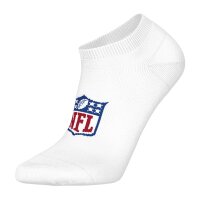 NFL Unisex Sneaker Socks, 6-Pack – NFL Shield Sneaker Socks, Logo, Cotton Blend White  39-42 (6-8 UK)