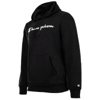 Champion Men Hooded Sweatshirt - Hooded Sweatshirt, Soft Compact Basic, Fleece, Embroidered Logo Black M (Medium)