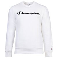 Champion Herren Sweatshirt -  Crewneck Sweatshirt, Soft Compact Basic, Fleece Weiß 2XL