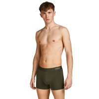 JACK&JONES Mens Boxer Shorts, 3-Pack - JACBASIC BAMBOO TRUNKS, Viscose-Cotton Blend Black/Blue/Green 2XL (XX-Large)