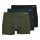 JACK&JONES Mens Boxer Shorts, 3-Pack - JACBASIC BAMBOO TRUNKS, Viscose-Cotton Blend Black/Blue/Green 2XL (XX-Large)