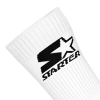 STARTER Unisex Socken, Multipack - Crew Socks, Logo, Baumwollmischung Weiß 39-42 6er Pack (2x3P)