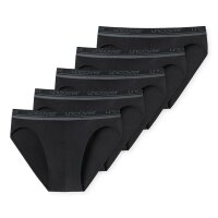 UNCOVER by SCHIESSER Herren Slips, 5er Pack - Rio-Slip, Single Jersey, einfarbig Schwarz L