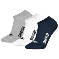 STARTER Unisex Sneaker Socks, 3-Pack – Sneaker Socks, Logo, Cotton Blend