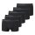 UNCOVER by SCHIESSER Mens Boxer Shorts, 5-Pack - Shorts, Single Jersey, Plain Colour Black L (Large)