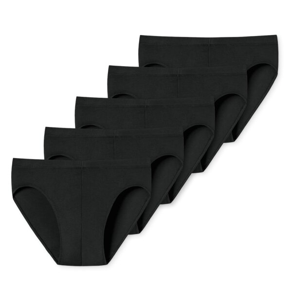 UNCOVER by SCHIESSER Mens Briefs, 5-Pack - Supermini, Single Jersey, Plain Colour Black M (Medium)