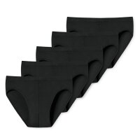 UNCOVER by SCHIESSER Herren Slips, 5er Pack - Supermini, Single Jersey, einfarbig Schwarz M