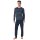 UNCOVER by SCHIESSER Herren Schlafanzug, lang - Bündchen, gestreift, Single Jersey Dunkelblau S