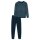 UNCOVER by SCHIESSER Mens Pyjamas, Long - Ribbed, Striped, Single Jersey Dark blue S (Small)