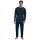 TOM TAILOR Men Pyjamas, Button Placket - Long, Open Leg, Cotton Darkblue/Green M (Medium)