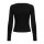 ONLY Damen Langarmshirt - ONLRILEY O-NECK TOP, Longsleeve, Rundhals, Cotton Stretch Schwarz XS
