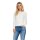 ONLY Womens Long-Sleeved Shirt - ONLRILEY O-NECK TOP, Long Sleeve, Round Neck, Cotton Stretch Ecru XS (X-Small)