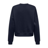 ONLY Womens Sweatshirt - ONLSWEAT LIFE CREW OVERSIZE SWT, Round Neck, Cotton Blend Blue S (Small)
