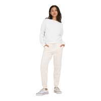 ONLY Womens Sweatshirt - ONLSWEAT LIFE CREW OVERSIZE SWT, Round Neck, Cotton Blend White XS (X-Small)
