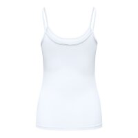 ONLY Damen Spaghetti-Top - ONLEA NEW SINGLET JRS, Unterhemd, Stretch Weiß M