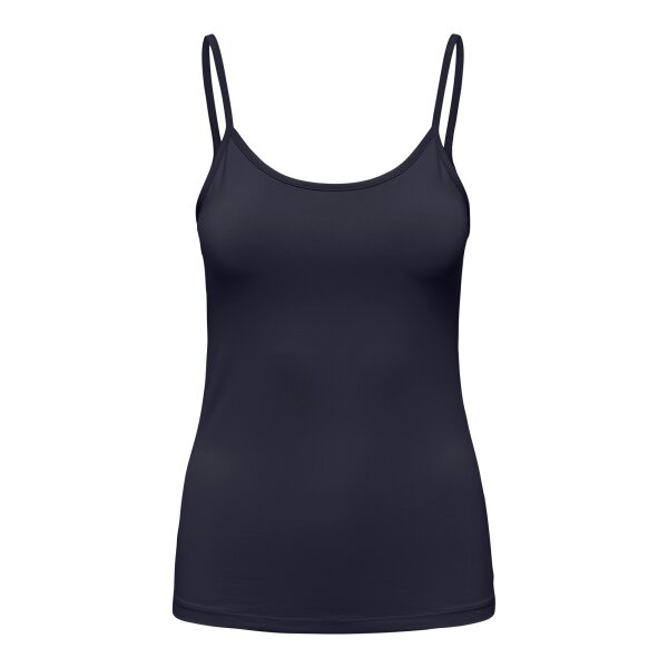 ONLY Damen Spaghetti-Top - ONLEA NEW SINGLET JRS, Unterhemd, Stretch Blau XS