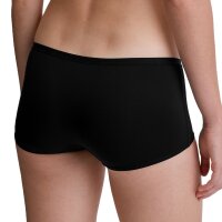 CALIDA Damen Midi-Slip - Sleek Skin, Unterhose, einfarbig Schwarz XS (36/38)