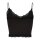 ONLY Womens Cropped Top - ONLVICKY LACE SEAMLESS CROPPED TOP, Strapless Top, Lace Black M/L (Medium/Large)