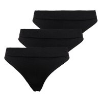 ONLY Damen Strings, 3er Pack - ONLVICKY RIB THONG, gerippt