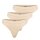 ONLY Womens Thongs, 3-Pack - ONLVICKY RIB THONG, ribbed Beige S/M (Small/Medium)